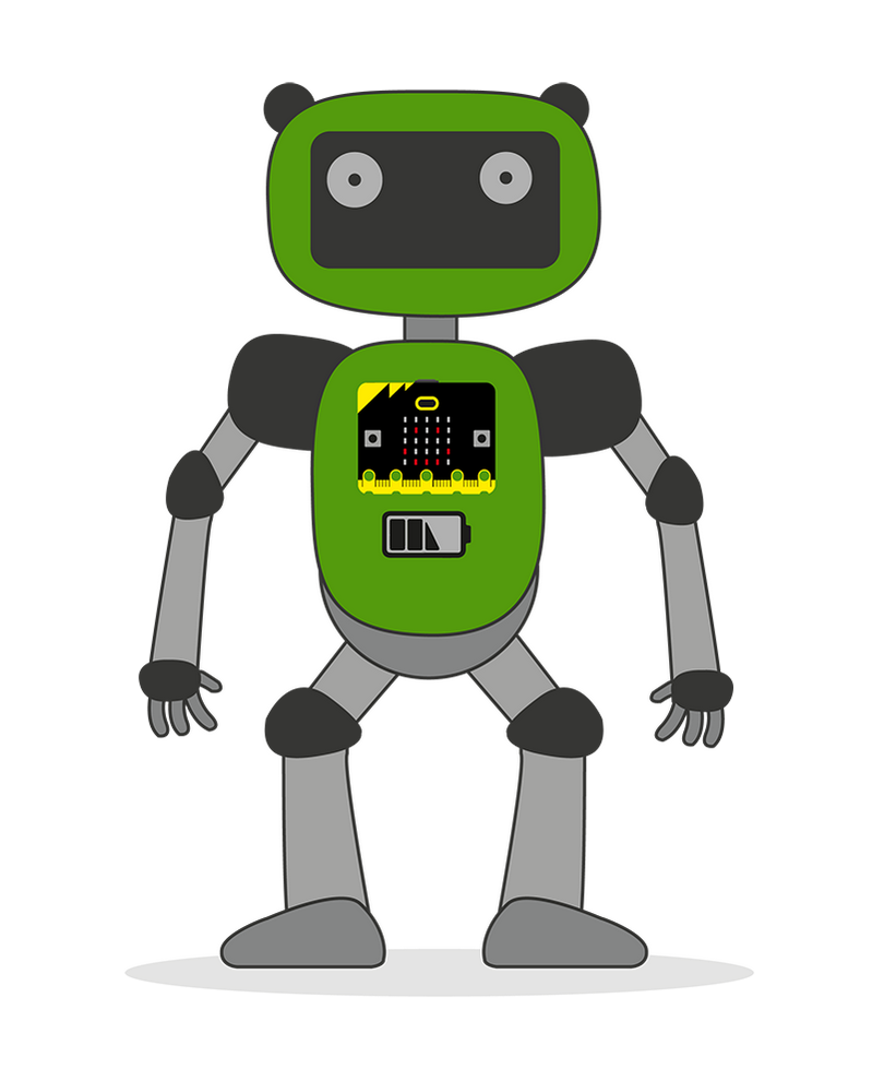 Imaxe que amosa as partes dun robot