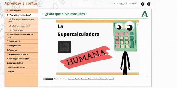 Exemplo de portada animada