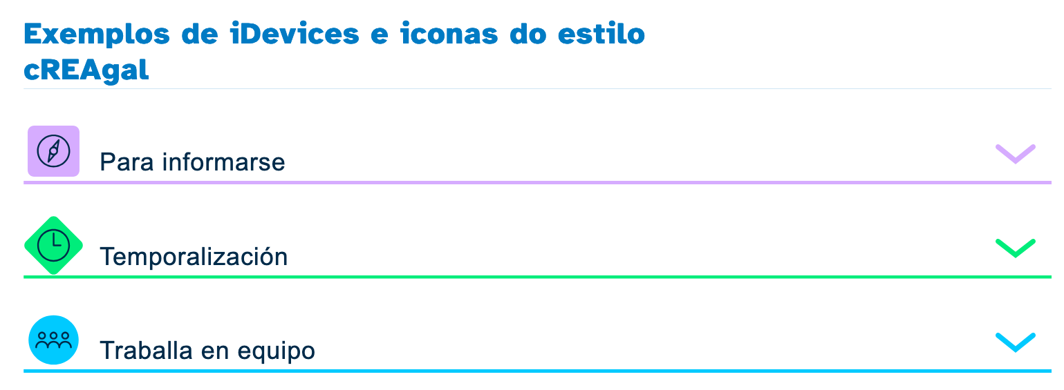 Exemplo de iDevices estilo cREAgal