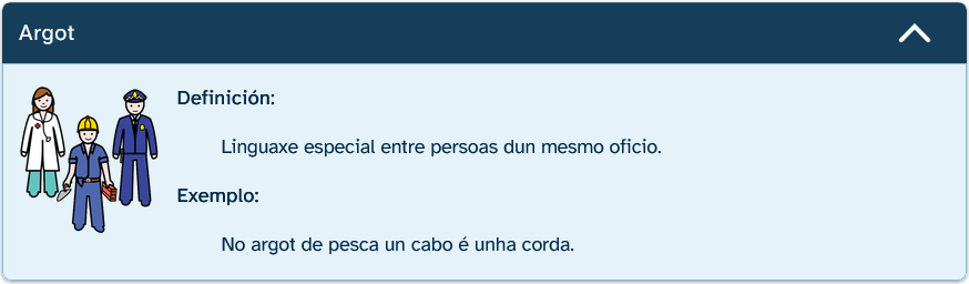 Exemplo de entrada de glosario