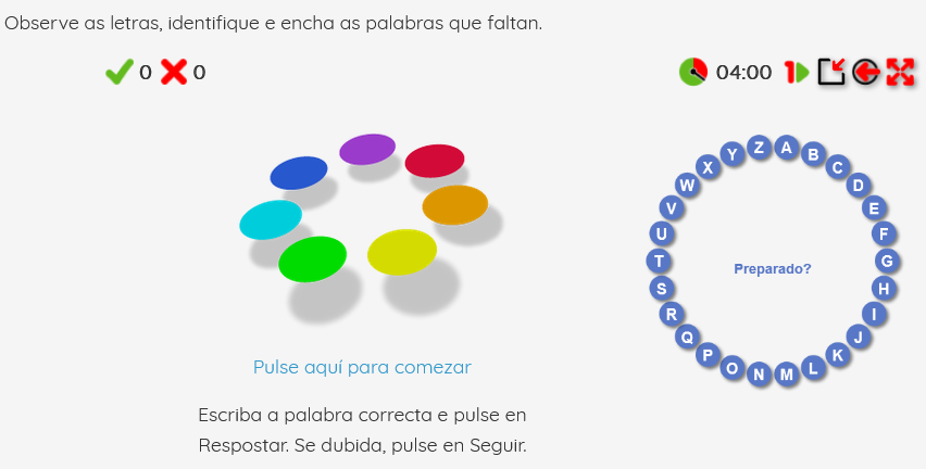 Recurso interactivo rosco