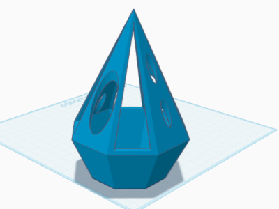 Lapicero diamante Tinkercad