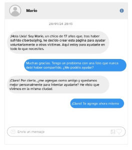 Converación en redes sociales