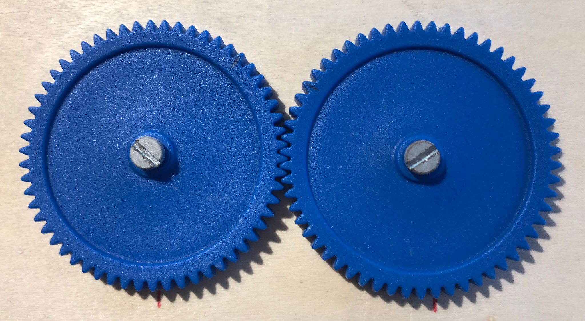 Engranaje mismo número de dientes