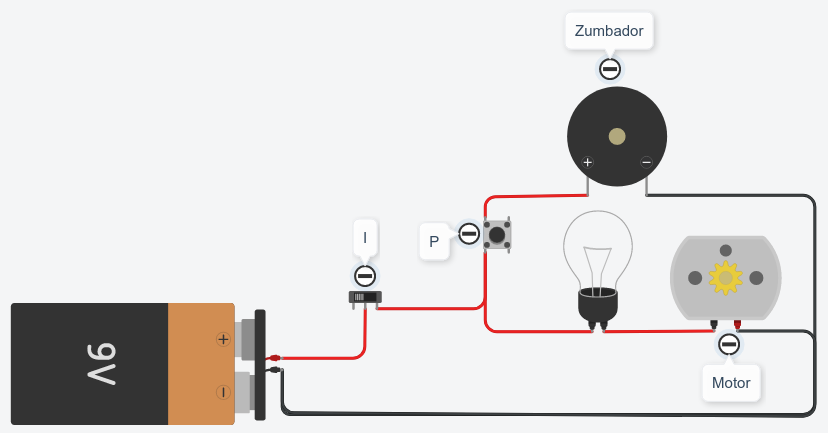 En la imagen se puede ver un montaje eléctrico