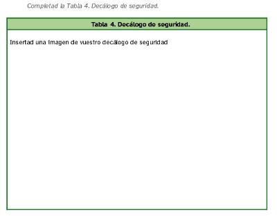 En la imagen puede verse la tabla 4 del dosier de empresa