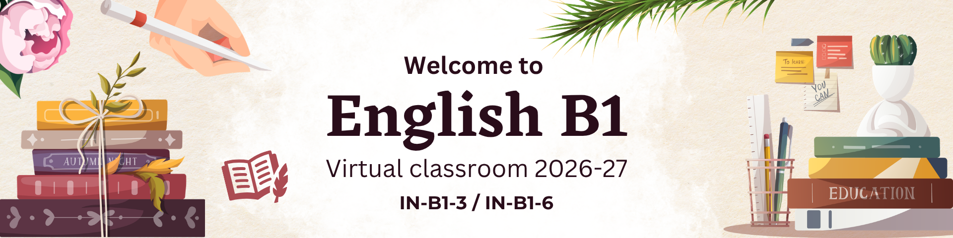 B1-3 / B1-6 English Virtual Classroom – 2026–2027