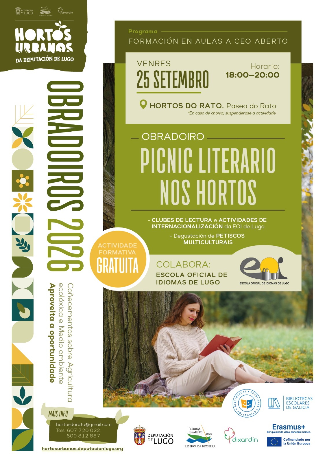 Picnic literario nos hortos urbanos