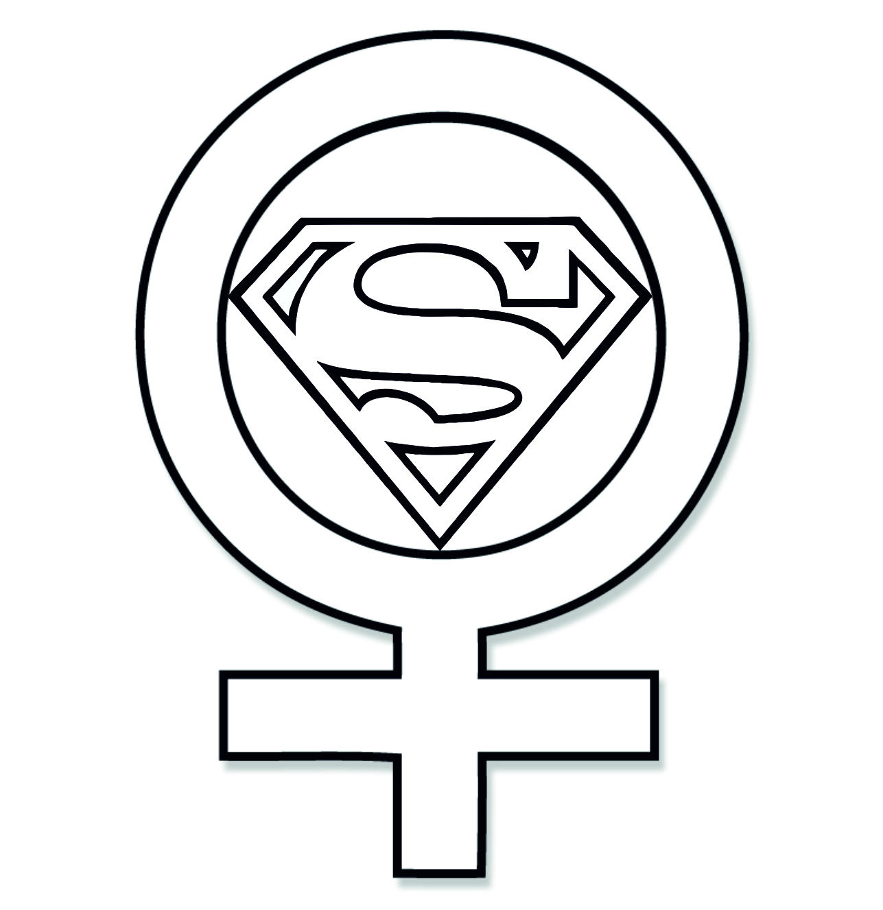 Logo Superman-Feminism