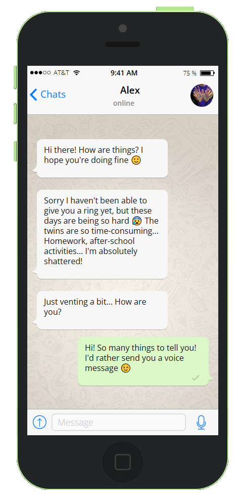 phone conversation