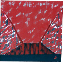 Alicia Gil. Pintura Patchwork: Marea Negra. CC BY-NC-SA 4.0.