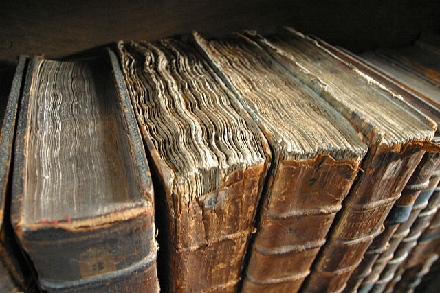 Old book bindings