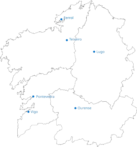 mapa de Galicia