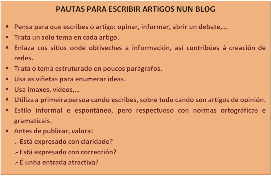 PAUTAS BLOG
