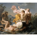 L'enlèvement de Déjanire par le centaure Nessus. Louis Jean François Lagrenee.