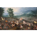 The battle of Issus by Jan Brueghel the Elder in theLouvre. From  Gordium Alexander came out to defeat Darius at Issus.. 