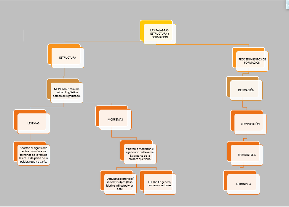 La palabra: estructura y formación