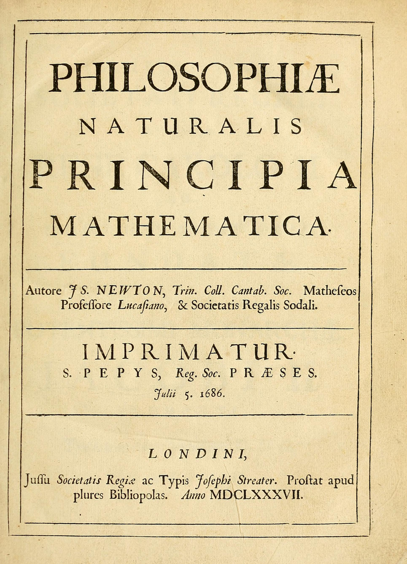 Principia, obra de Newton