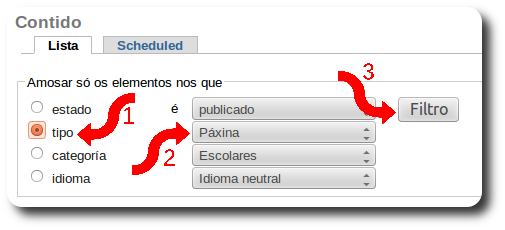 Filtrado simple Filtrado simple