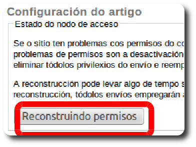 Reconstruíndo permisos Reconstruíndo permisos