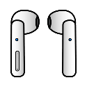 Auriculares inalámbricos (Arasaac) Modelo de auriculares inalámbricos