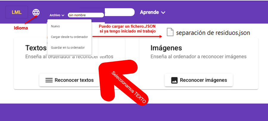 Tutorial LML textos