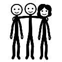 Ilustración de un grupo de amigos