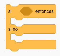 Bloque si, si no Bloque de Scratch si, si no