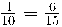 \frac{4}{10} = \frac{6}{15}