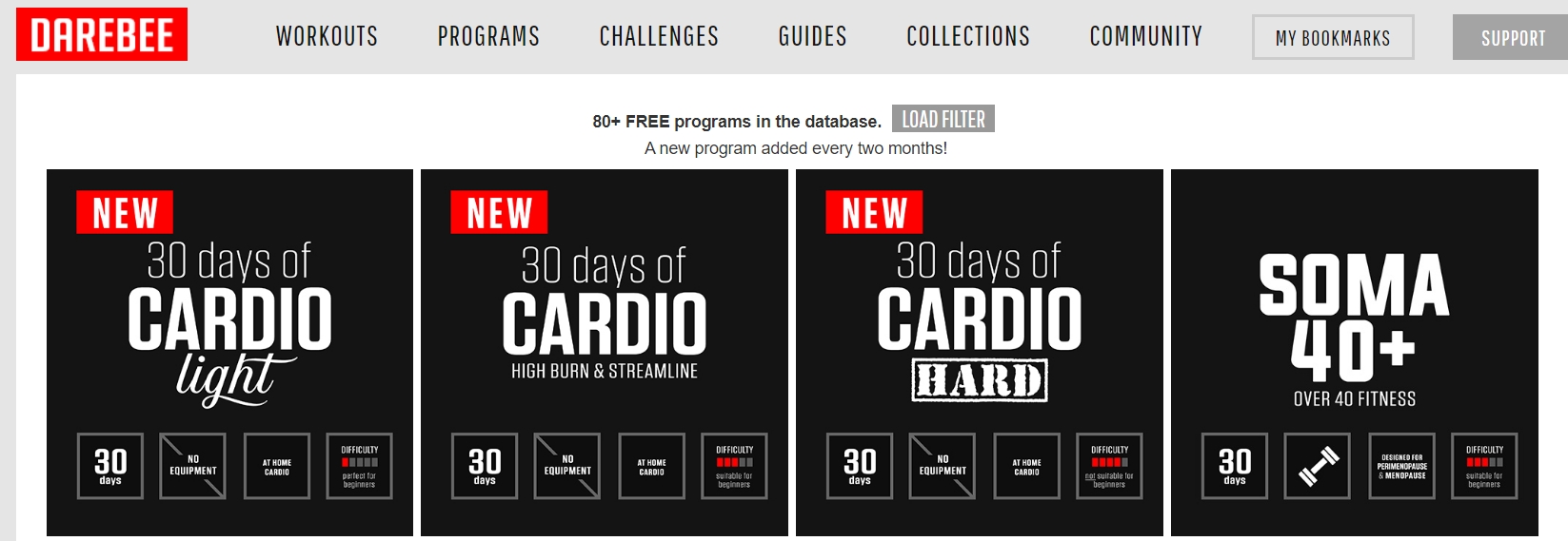 Portada da páxina web DAREBEE.com