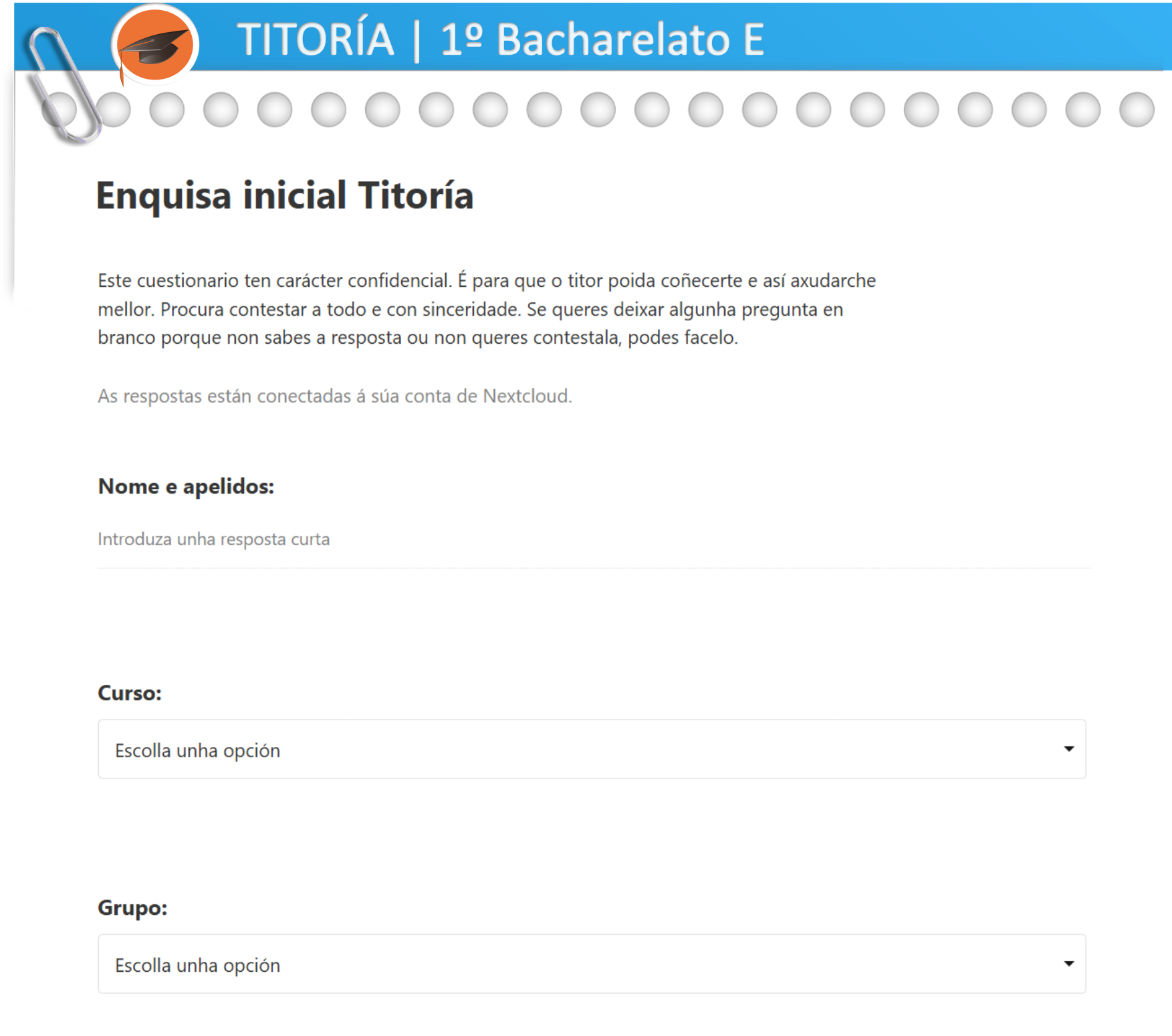 Imaxe da Enquisa inicial