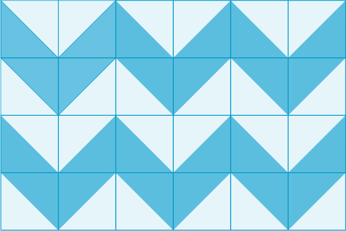 Mosaico 3 con baldosa Truchet