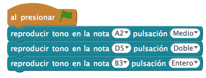 Programa del zumbador