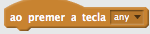 ao presionar any