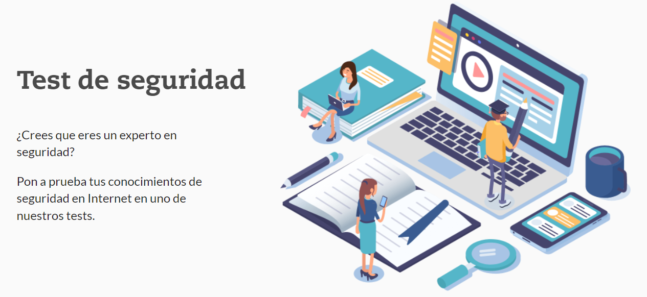 Test de seguridad en internet.