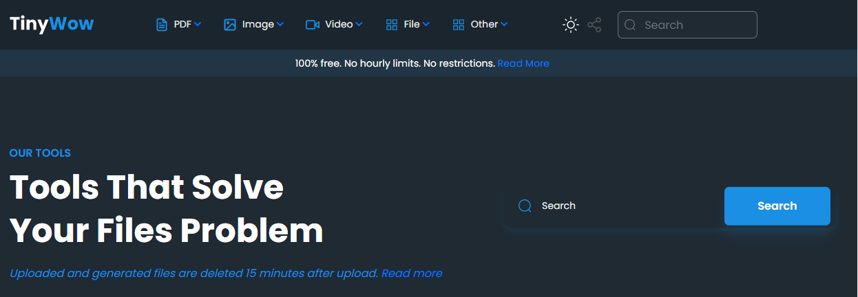 Editor online: TinyWow