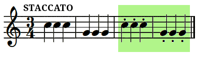 staccato