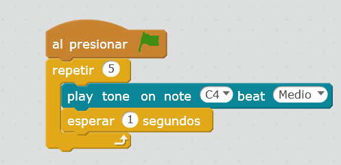 Programa de proba para o conexionado