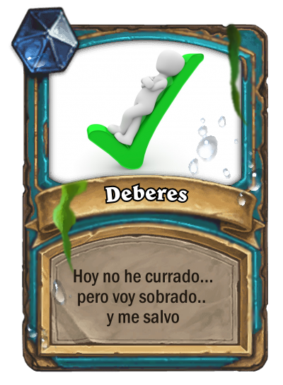 NO HACER LOS DEBERES UN DÍA