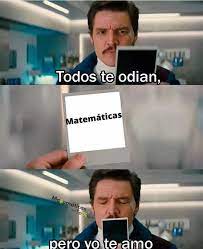 Meme Amo las Matemáticas
