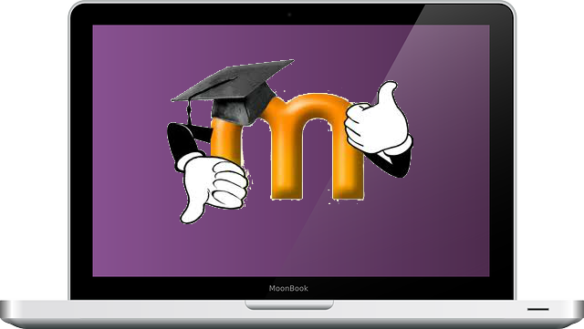 Computador con Moodle