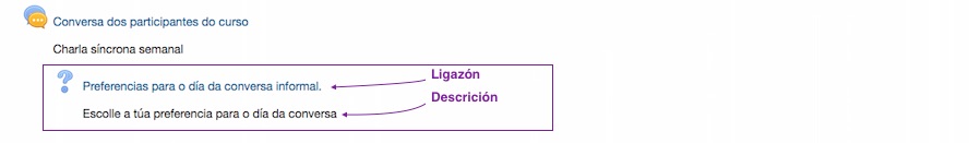 Formulario de configuración da actividade "Escolla"