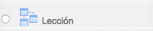 Engadir unha actividade ou un recurso:  Lección
