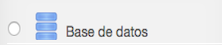 Engadir unha actividade ou un recurso: "Base de datos"