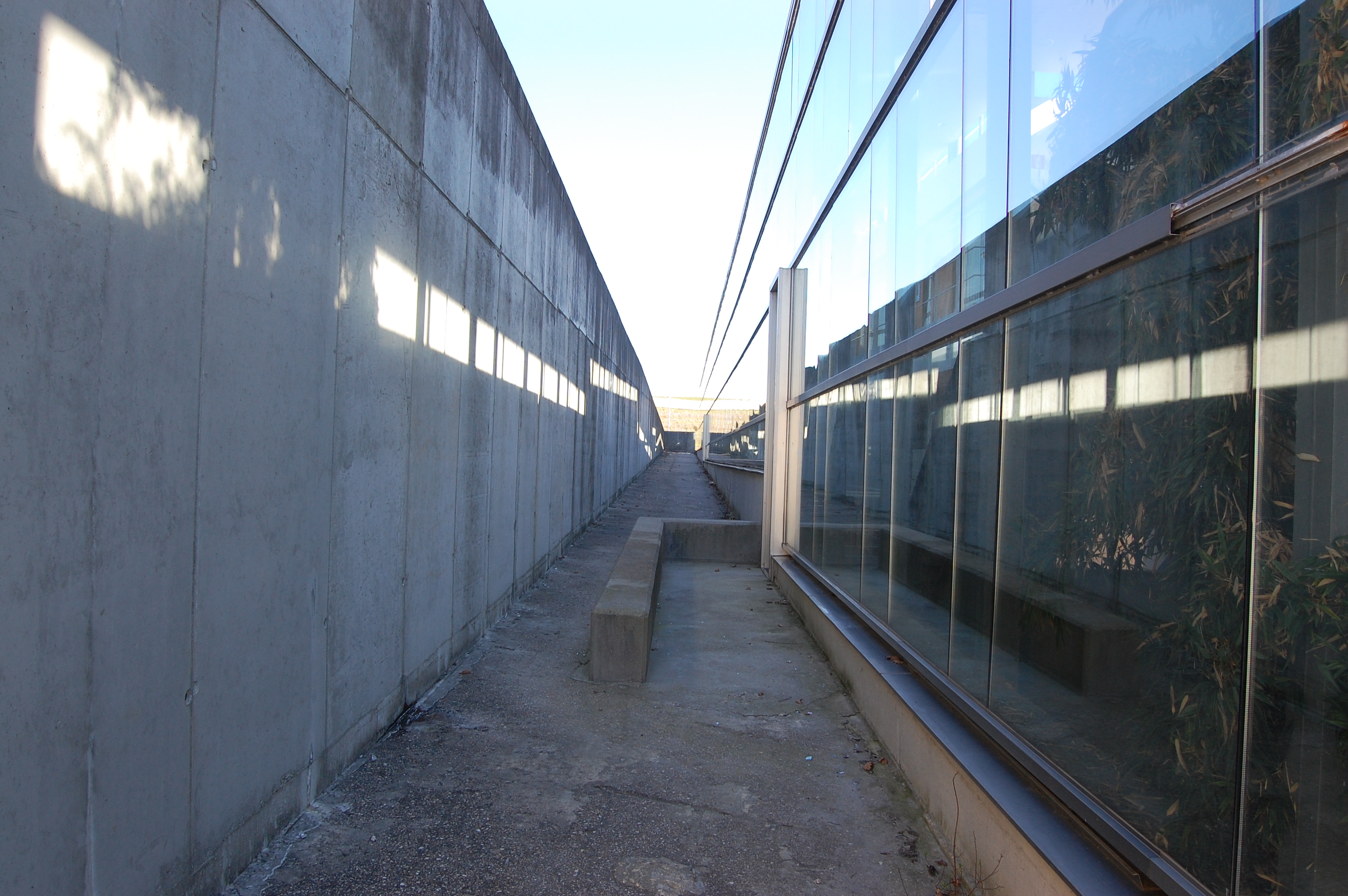 Foto de un muro de contenci&oacute;n de hormig&oacute;n armado.