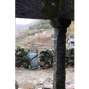 Soporte de piedra en la construcción tradicional.