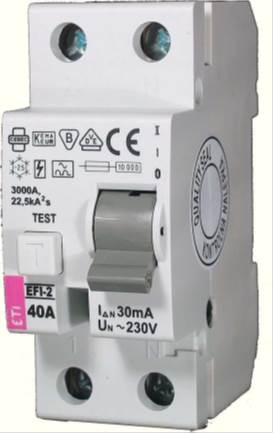 Foto del interruptor diferencial.