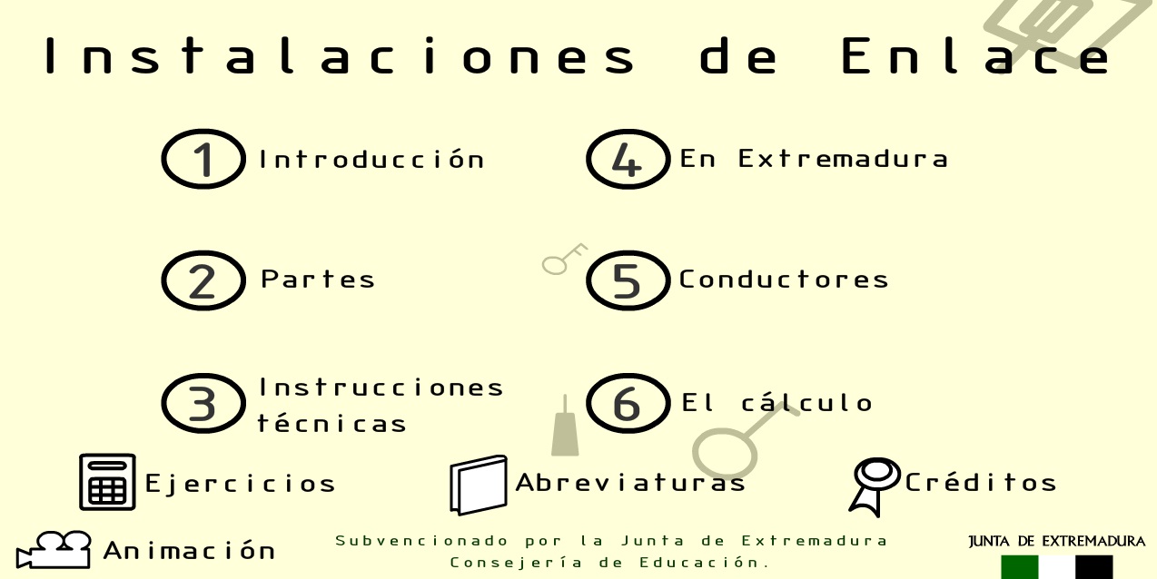 Portada del recurso "Instalaciones de enlace" de Educarex.