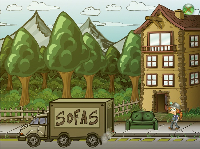 Imagen de portada de la animaci&oacute;n "El sof&aacute; nuevo".