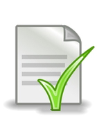 Dibujo que representa un documento de texto de un ordenador.